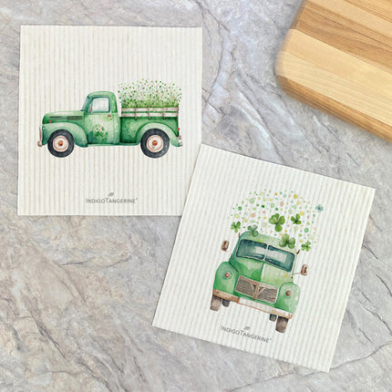 Irish Farm Trucks  - 2pk Swedish Dish Cloth