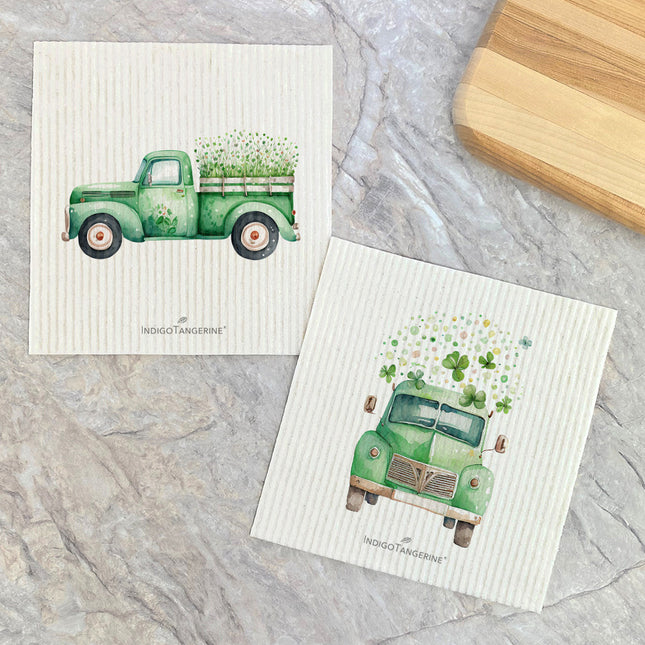 Irish Farm Trucks  - 2pk Swedish Dish Cloth
