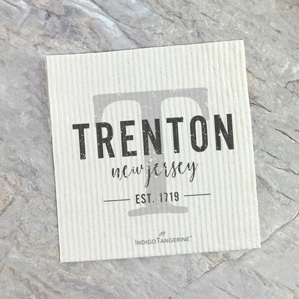 City and State w/ Initial - Custom Swedish Dish Cloth