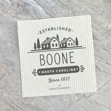 Simple Houses w/ City, State - Custom Swedish Dish Cloth