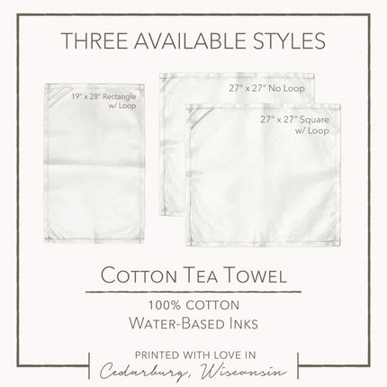 Sleighride Together - Cotton Tea Towel