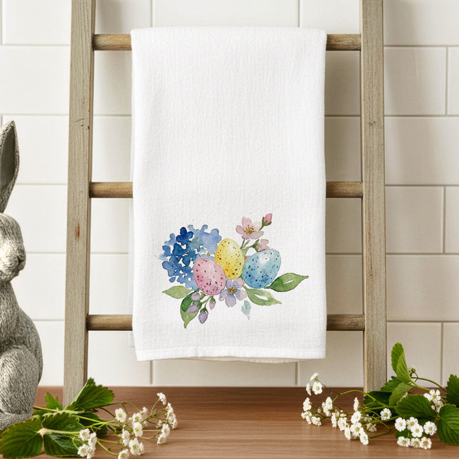 Spring Easter Egg Bouquet - Cotton Tea Towel