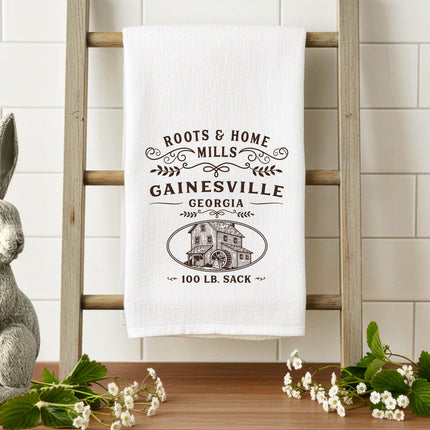 Roots & Home Mills Flour Sack - Custom Cotton Tea Towel