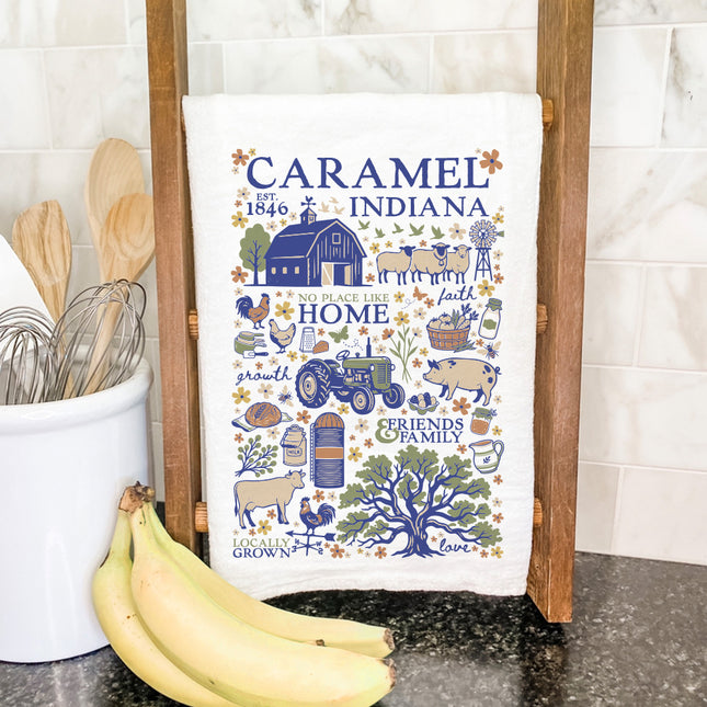 Simple Farmhouse Collage - Custom Cotton Tea Towel