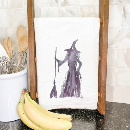 Standing Witch - Customizable Halloween Cotton Tea Towel
