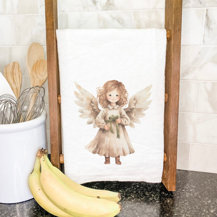 Simple Angel - Customizable Cotton Tea Towel