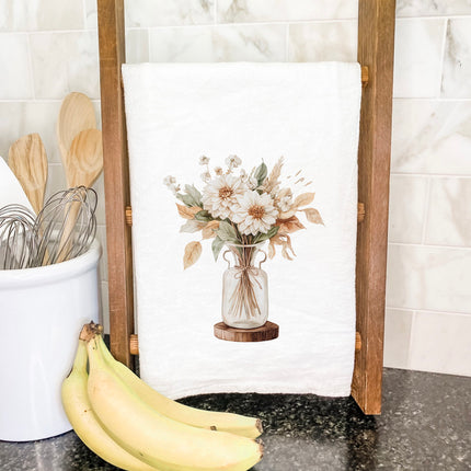 Harvest Florals - Fall Customizable Cotton Tea Towel