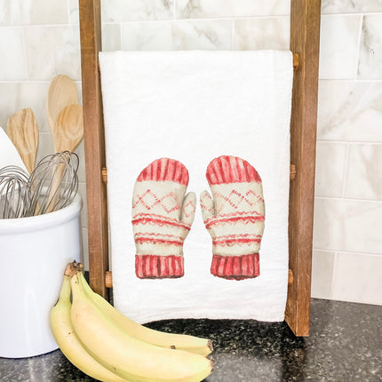 Woolen Mittens - Customizable Cotton Tea Towel