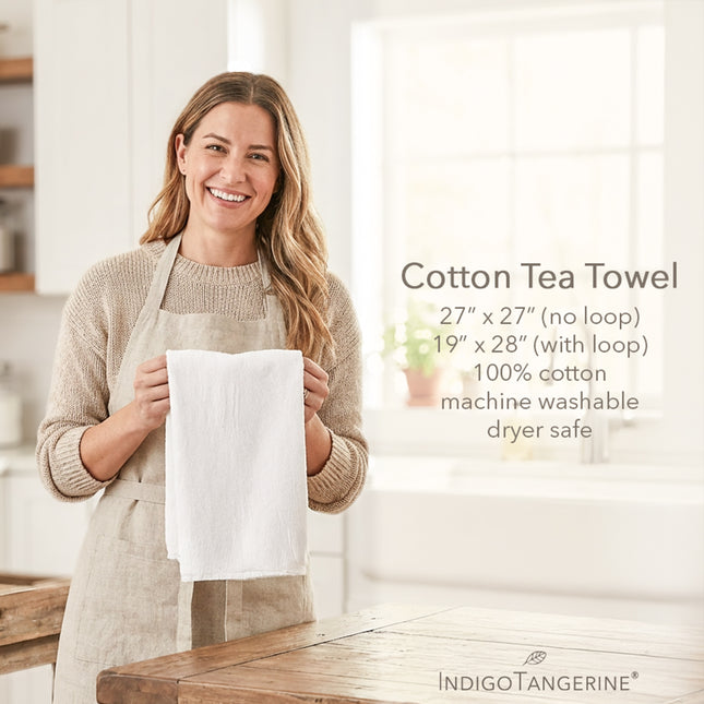 Postmark Stamp - Custom Cotton Tea Towel