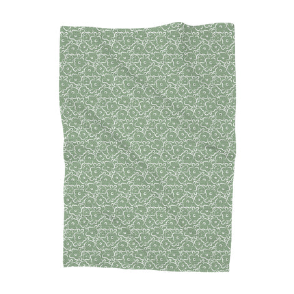 Simple Hand Drawn Flowers - Waffle Weave Towel