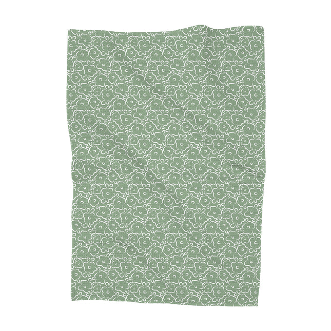 Simple Hand Drawn Flowers - Waffle Weave Towel