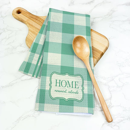 Home Plaid - Custom Waffle Weave Towel