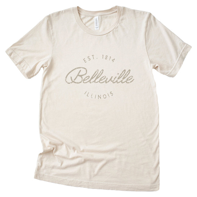 Vintage Script City w State EST - Custom T-Shirt