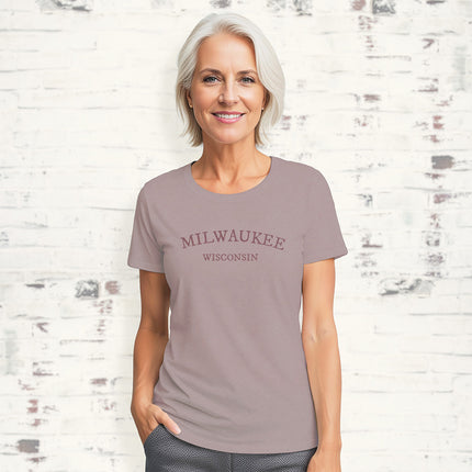 Arched City/State - Custom Women's T-Shirt