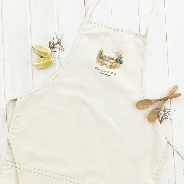 No Place I'd Rather Be w/ City, State - Custom Women's Apron