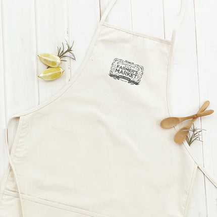 Vintage Farmers Market w/ City Est - Custom Women's Apron
