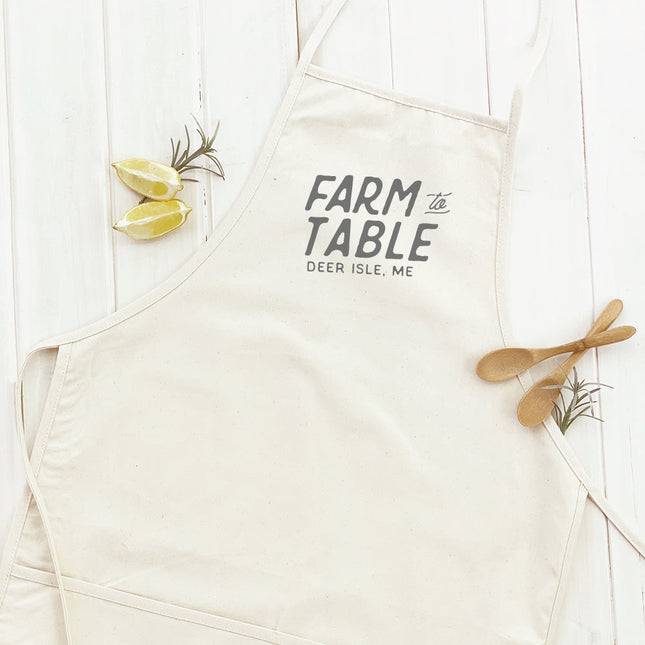 Farm to Table w/ City, State - Custom Women's Apron