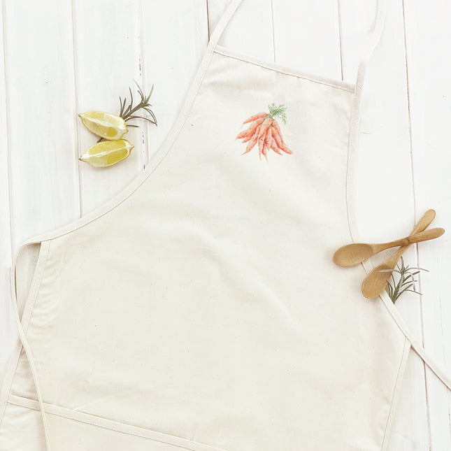 Watercolor Tied Carrots - Women's Apron