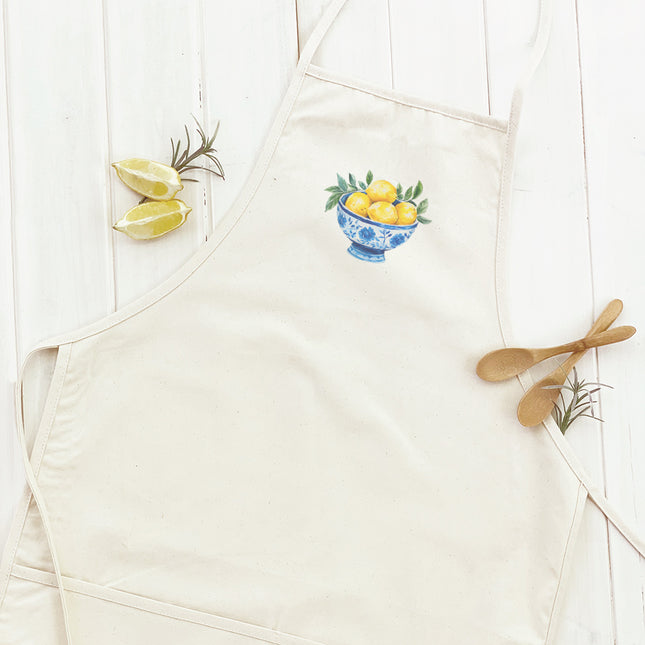Blue Bowl of Lemons - Summer Women's Apron