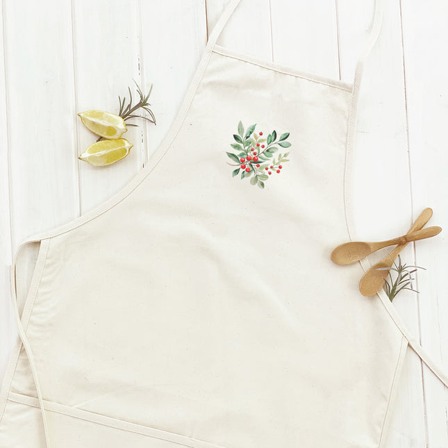 Young Holly - Customizable Christmas Women's Apron