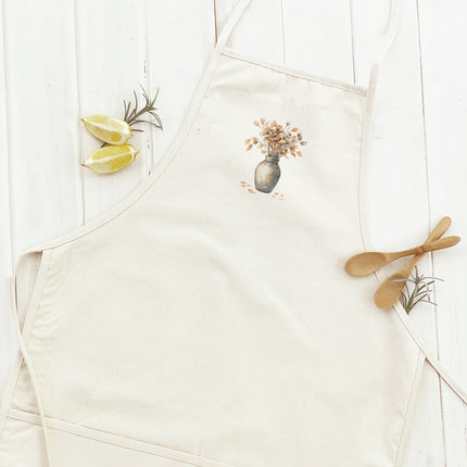 Fall Leaves Vase - Customizable Women's Apron