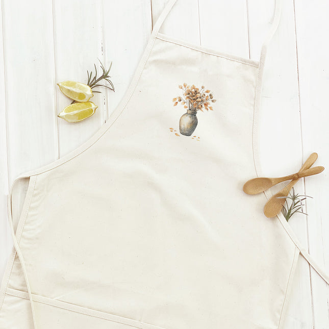 Fall Leaves Vase - Customizable Women's Apron