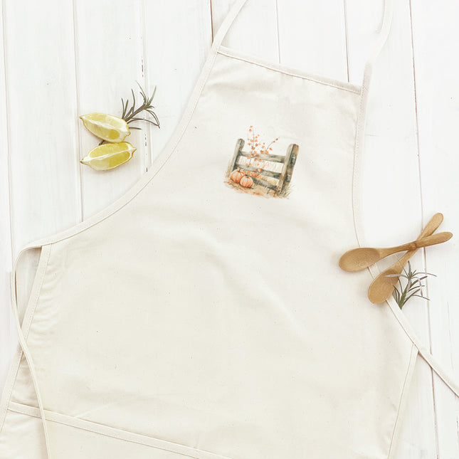 Pumpkin Fence - Customizable Women's Apron