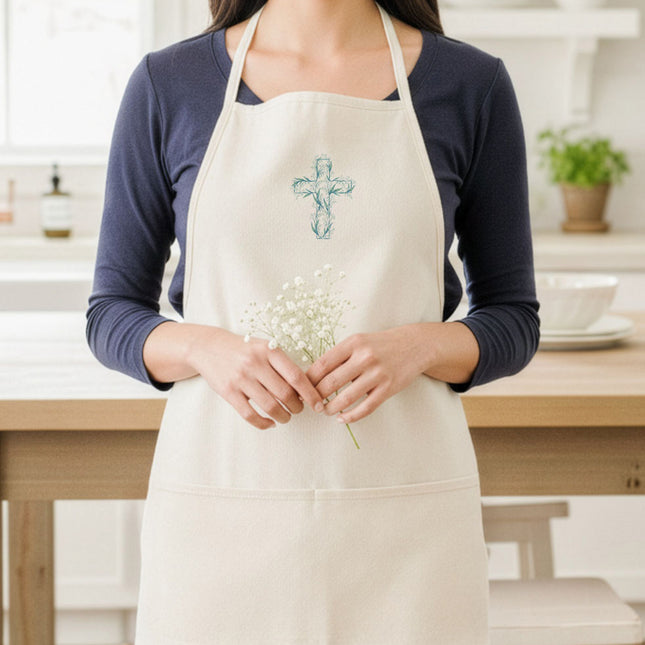 Spring Easter Cross - Women's Apron