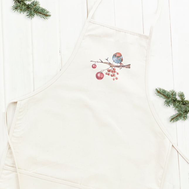Christmas Branch with Bird - Women's Apron