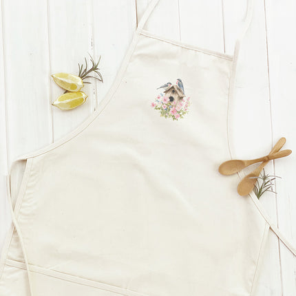 Floral Birdhouse - Women's Apron