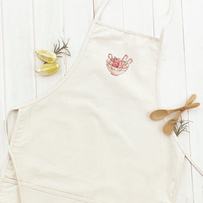Candy Canes and Peppermints - Customizable Women's Apron