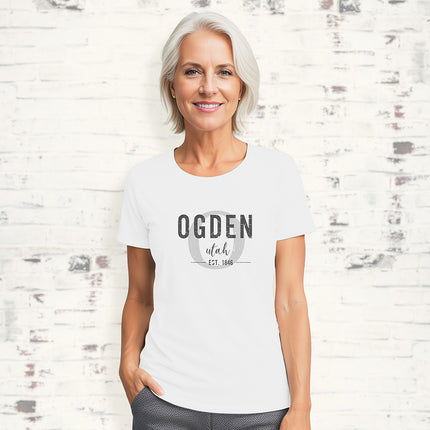 Initial With City, State, Est - Custom Women's T-Shirt