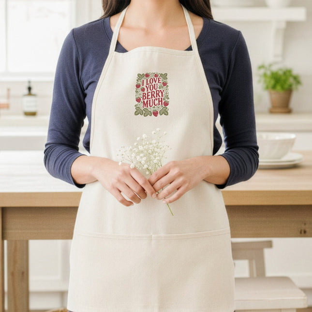 I Love You Berry Much - Women's Apron