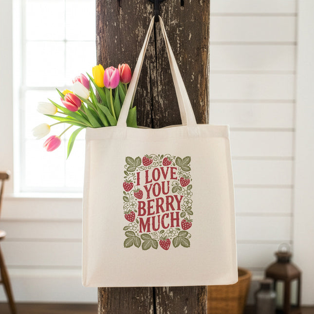 I Love You Berry Much - Canvas Tote Bag