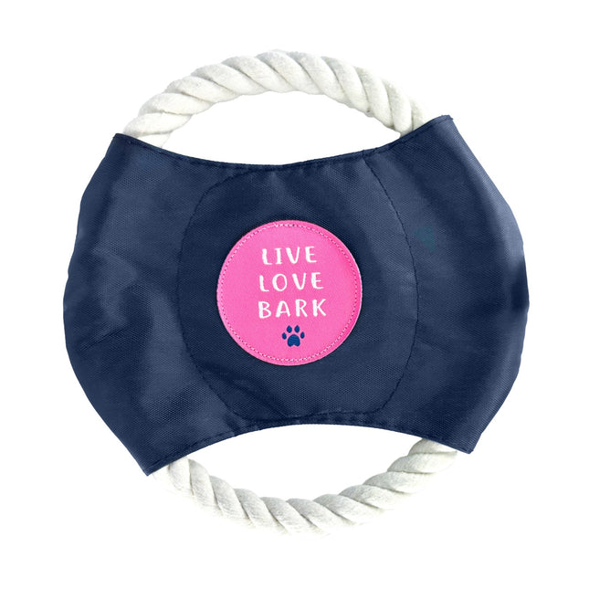 Trendy Paws; Live, Love, Bark - Dog Rope Disc Toy [duplicated]