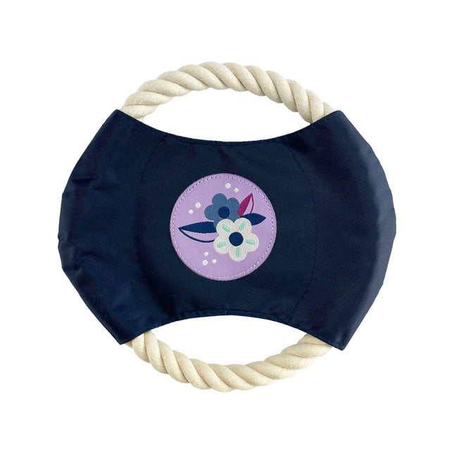 Metro Floral - Dog Rope Disc Toy