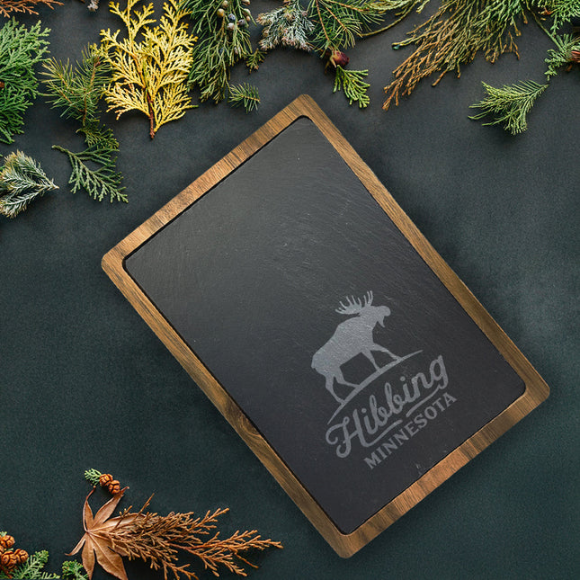 Moose Silhouette - Custom Slate Serving Board