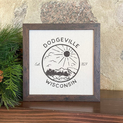 Sunshine Vista w/ City, State - Custom Framed Sign