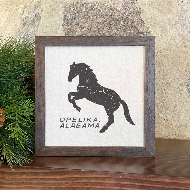 Horse Silhouette - Custom Framed Sign
