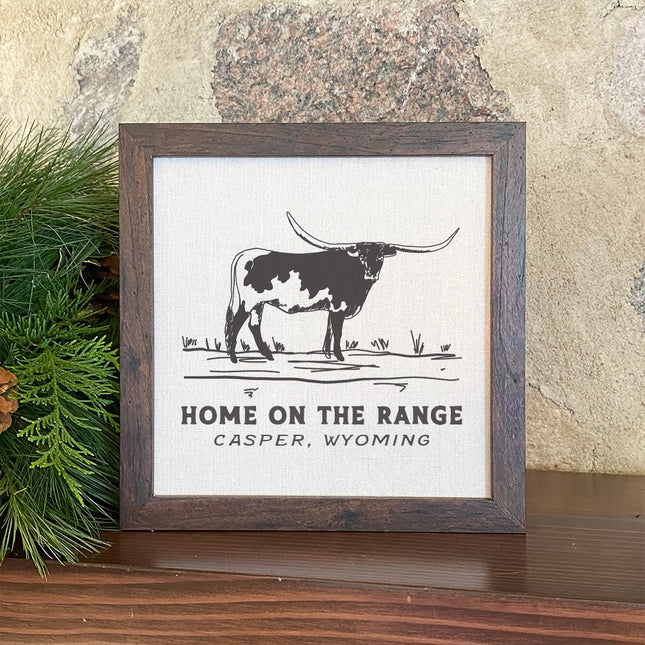 Home on the Range - Custom Framed Sign