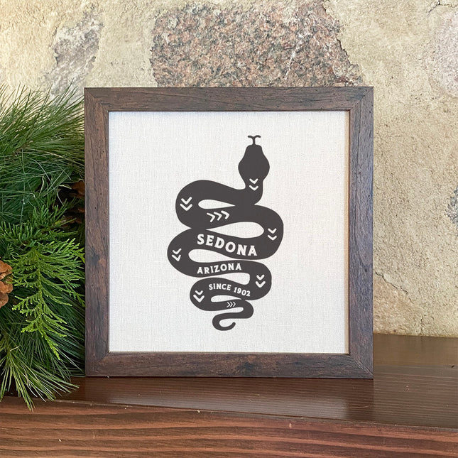 Snake Silhouette - Custom Framed Sign