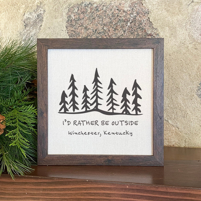 Northwoods Calling - Custom Framed Sign