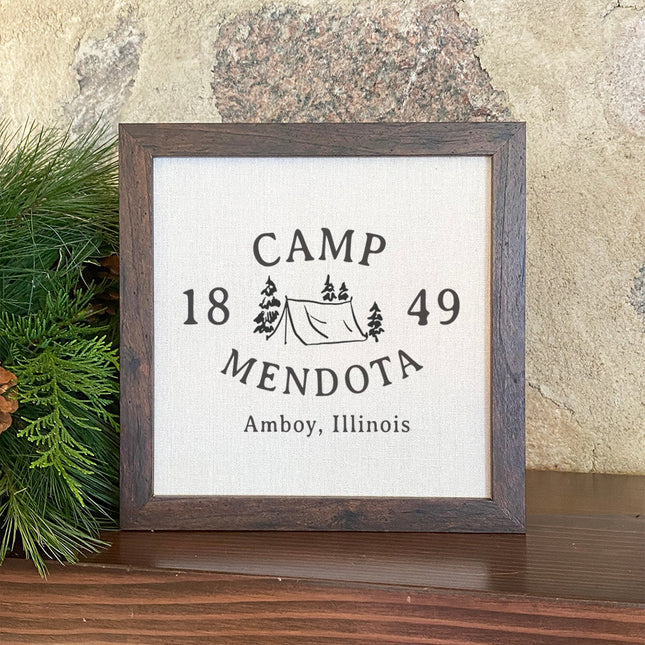 The Custom Campground - Custom Framed Sign