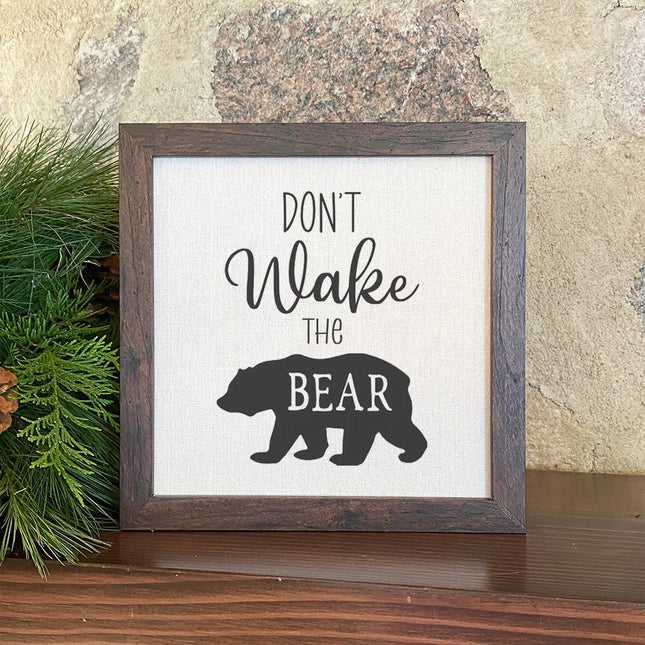 Don't Wake the Bear - Framed Sign