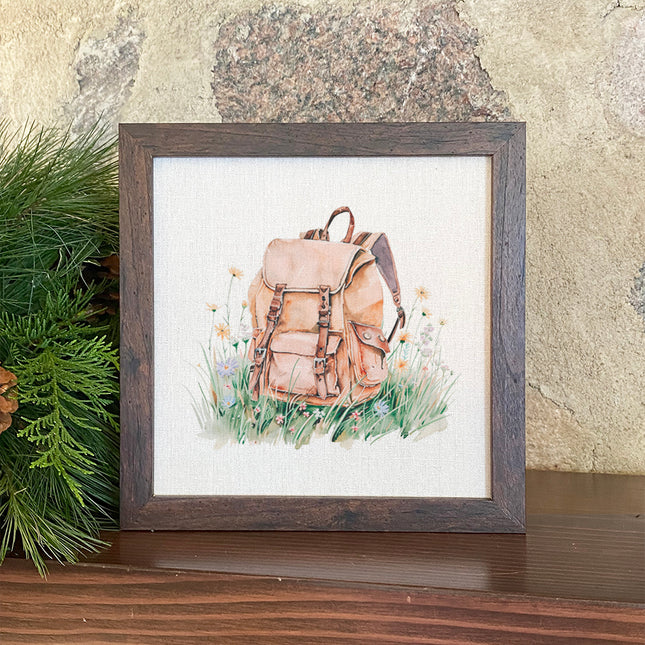 Hiking Pack - Framed Sign
