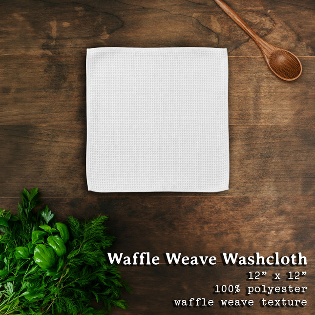 At Home Amoung Trees - Custom Waffle Weave Washcloth