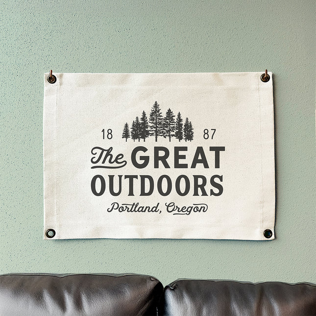 The Great Outdoors - Custom Canvas Wall Hanging