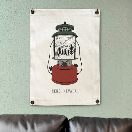 Get Lost with City/State - Custom Canvas Wall Hanging