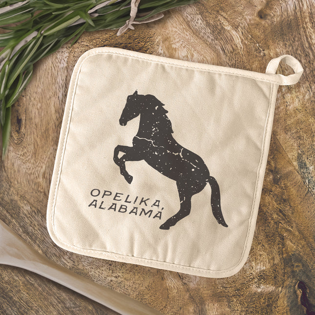 Horse Silhouette - Custom Cotton Pot Holder