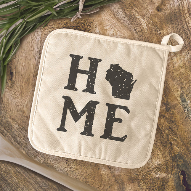 Distressed Home w/ State - Custom Cotton Pot Holder
